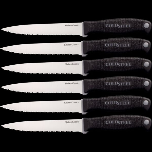Cold Steel Six Steak Knife Set (2016 Kitchen Classics)