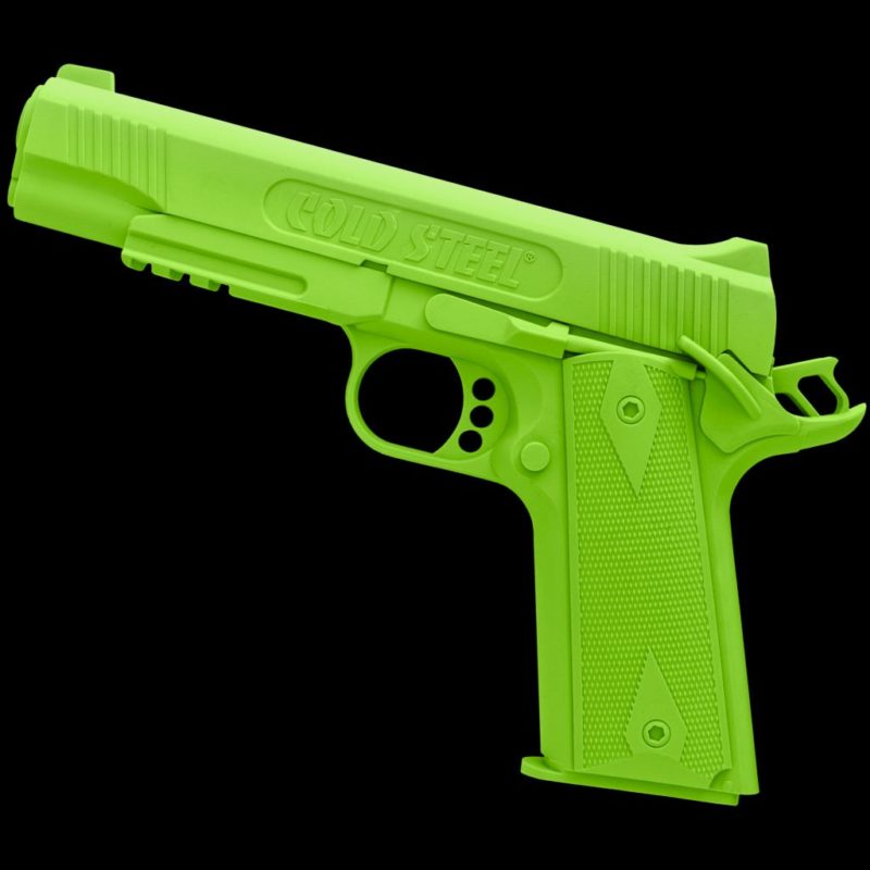 Cold Steel 1911 Rubber Training Pistol, Cocked and Locked (Hammer Back