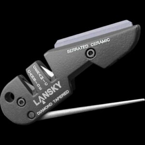 Lansky Sharpeners: TR-600 Folding Tapered Diamond Sharpening Rod - Fine  Grit (For Serrated Blades)