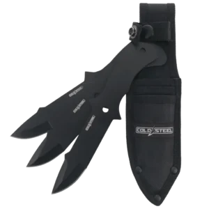 Cold Steel THROWING KNIVES / 8" OVERALL / CLIP POINT BLACK (3 PACK)