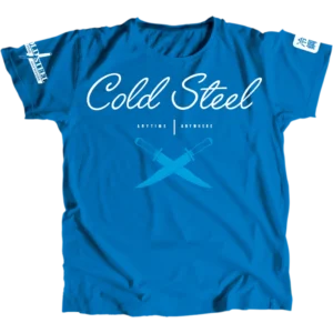 Cold Steel Cross Guard Blue T-Shirt for Women (Medium)