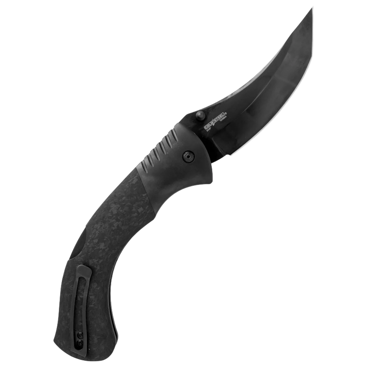 Cold Steel 60 Series Black Sable Lockback Knife - Black Carbon Fiber - Image 2