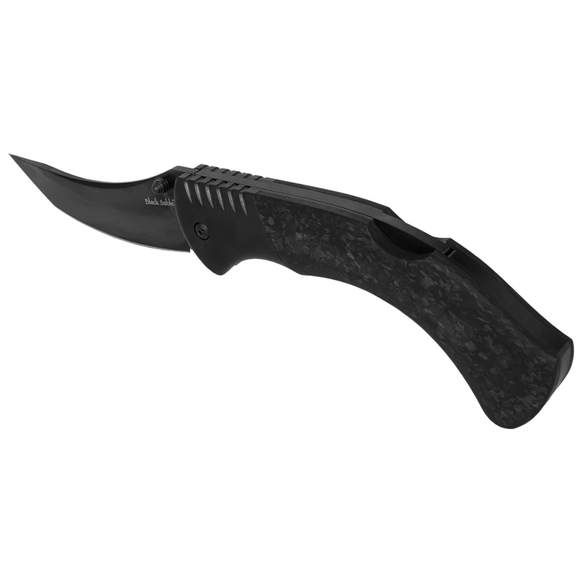 Cold Steel 60 Series Black Sable Lockback Knife - Black Carbon Fiber - Image 3